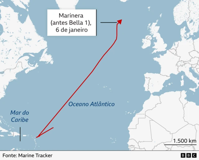 Marinera deixou região do Caribe em direção ao norte do Atlântico