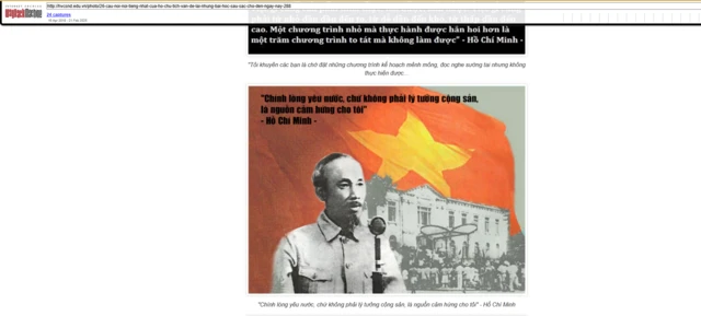 Bài viết trên Cổng thông tin điện tử của Học viện Cảnh sát nhân dân trên trang web lưu trữ