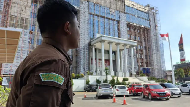 Suasana kantor Kejati Sulawesi Selatan, Kamis (16/05).