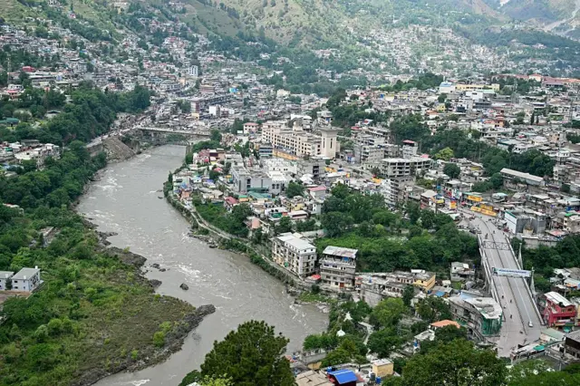 Keşmir'deki Muzaffarabad kenti.