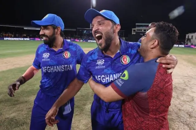 جیت کے بعد گلبدین