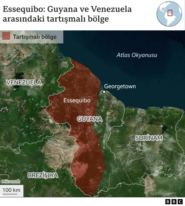 Guyana haritası