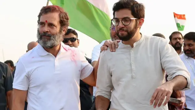 राहुल गांधी आदित्य ठाकरे