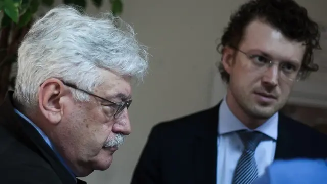 Бывший директор ИНИОН РАН Юрий Пивоваров на допросе по делу о пожаре в библиотеке института