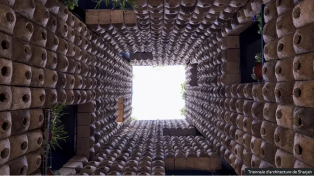 Architecture en carton biodégradable