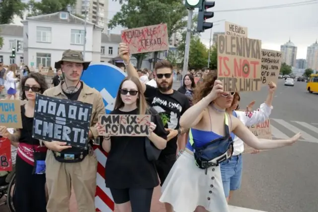 कीव्हमध्ये झालेलं आंदोलन