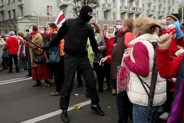 Митинг белорусских пенсионеров