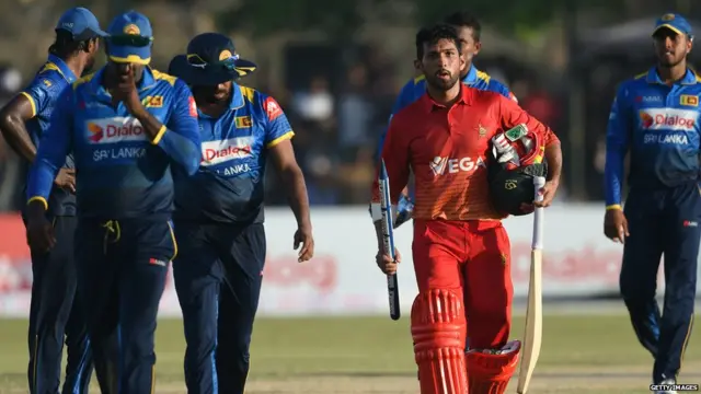 සිම්බාබ්වේ කණ්ඩායම ජයග්‍රහණය කළ අවස්තාව