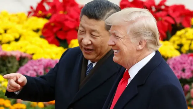 જિંગ પિંગ અને ટ્રમ્પ