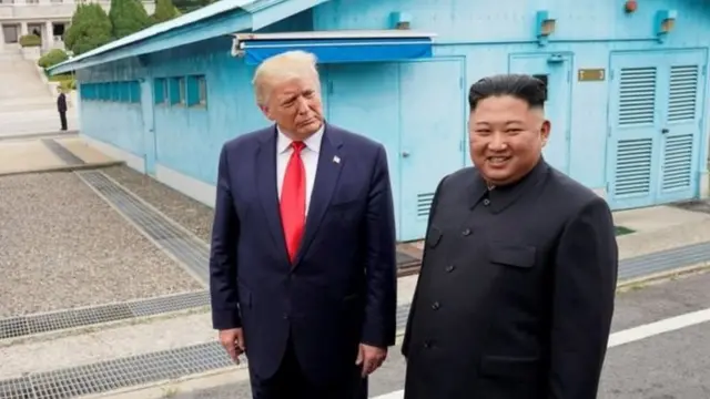 Mr Trump and Mr Kim sun gana na dan lokaci a ranar 30 ga watan Yuni, amma har yanzu ba su sake zama ba