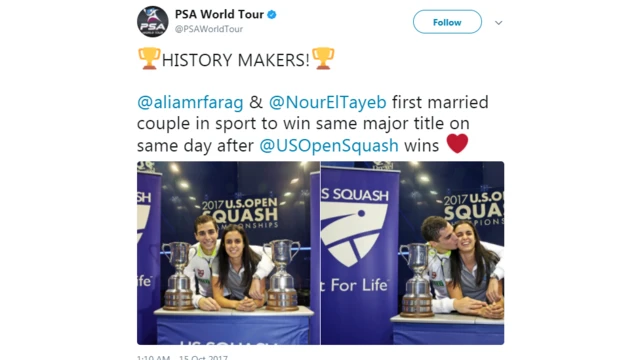 ஸ்குவாஷ் சங்கத்தின் ட்வீட்