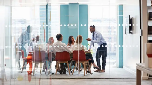 Reunión en una oficina