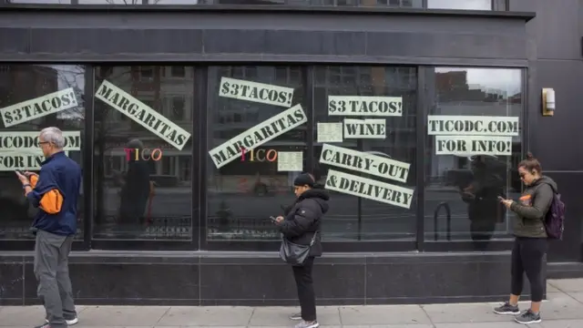 Distanciamiento social en Washington