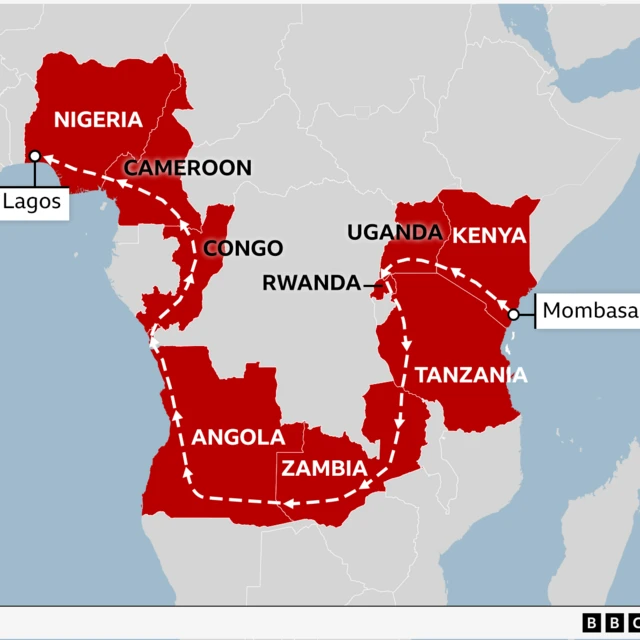 Wuraren da Ebaide ta je a Afirka