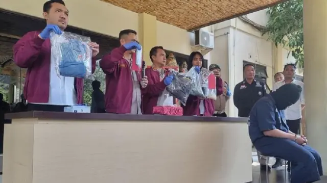 Polrestabes Semarang mengungkap kasus kekerasan seksual pada anak Pj Gubernur Papua Pegunungan, Senin (22/5/2023)