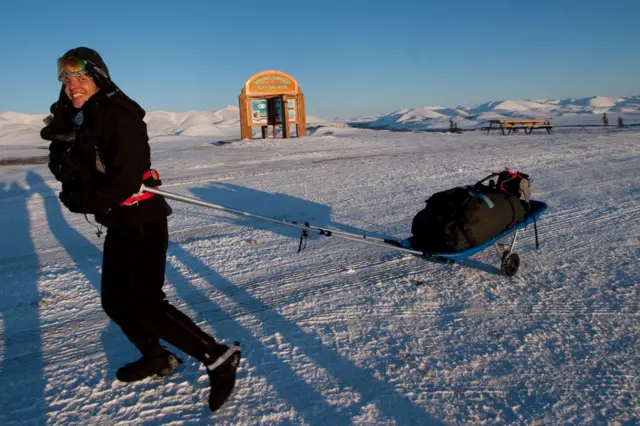 Norma Bastidas en el Ártico