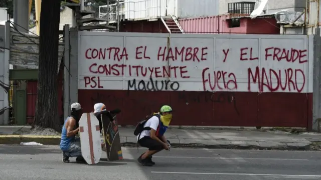 Protestas en Venezuela.