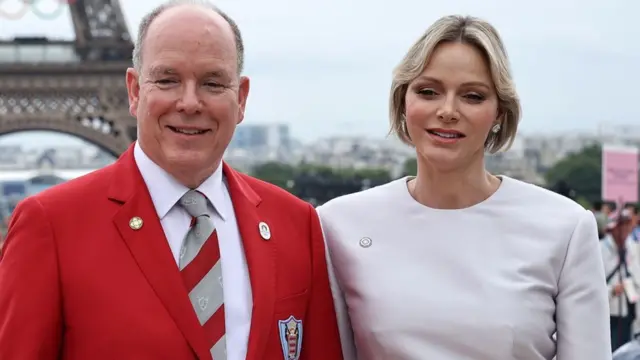 Princ Albert Drugi od Monaka sa suprugom princezom Šarlin