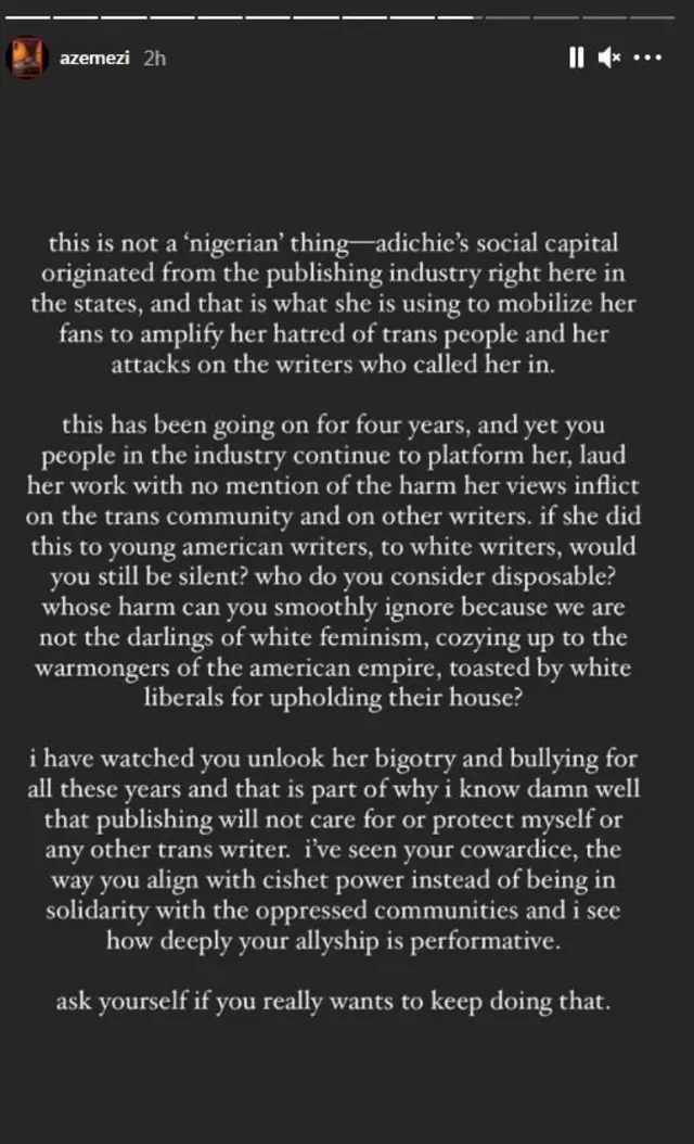 Ihe Akwaeke Emezi deere