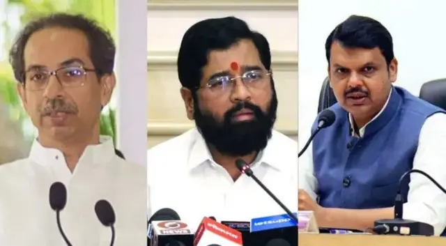 ठाकरे, शिंदे और फडणवीस