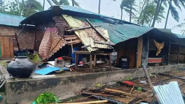 সেন্ট মার্টিনের একটি বাড়ির চিত্র