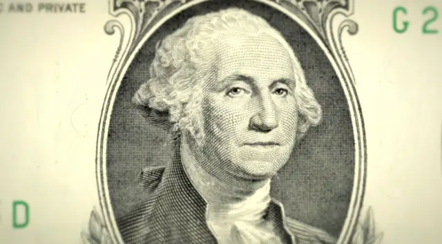 Dollar kupyurasidgi Jorj Vashington surati