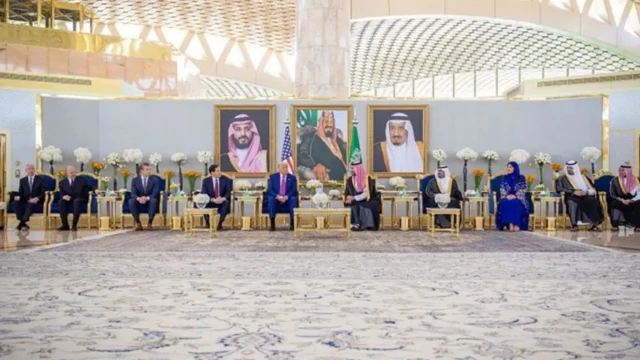 Trump na Mohammed bin Salman ari kumwe n'abandi banyacubahiro 