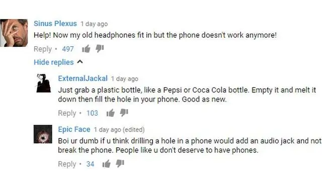 Captura de pantalla de Youtube