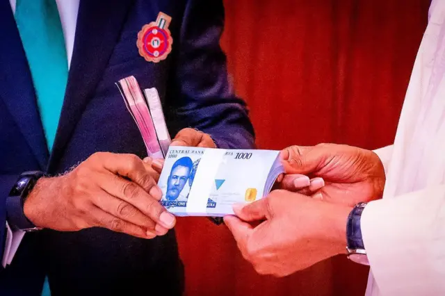 New naira notes picture