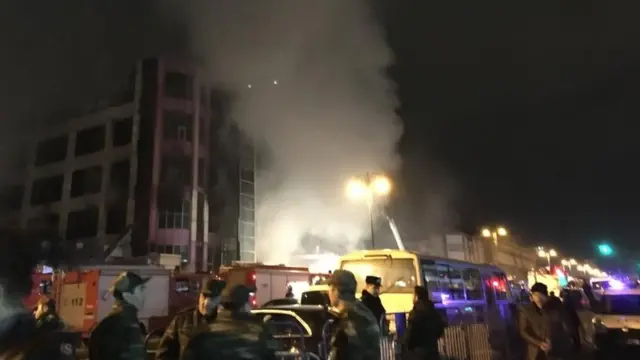 Diqlas Ticarət Mərkəzində yanğın