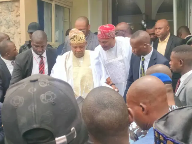 Igbakeji aarẹ Naijiria,Kashim Shettima naa wa sibi eto isinku Akeredolu niluu Owo 