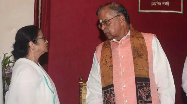 पश्चिम बंगाल की मुख्यमंत्री ममता बनर्जी और मणिपुर के राज्यपाल ला गणेशन