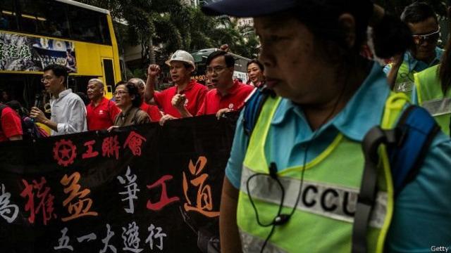 香港工人争取劳工权益