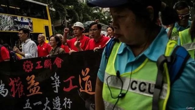 香港工人争取劳工权益