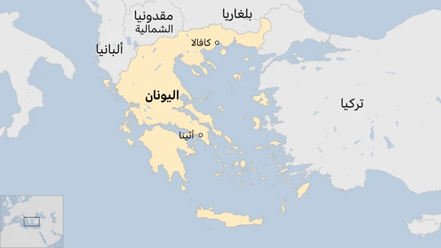 خريطة اليونان