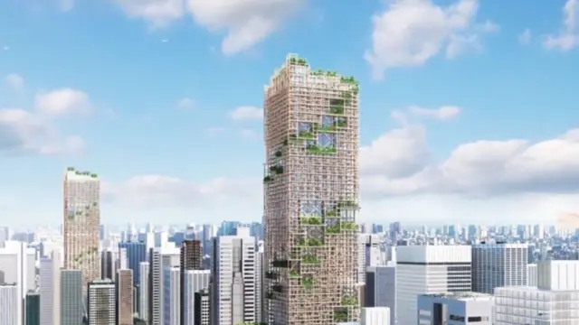 rascacielos de madera. Foto: Sumitomo Forestry