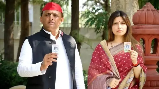 अखिलेश यादव और डिंपल यादव