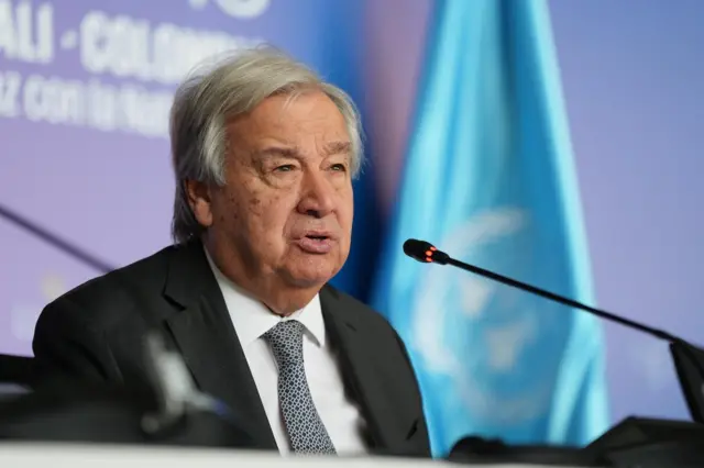 Ku makimbirane muri DRC, António Guterres yaraye atangaje ko iki ari igihe cyo gucecekesha imbunda