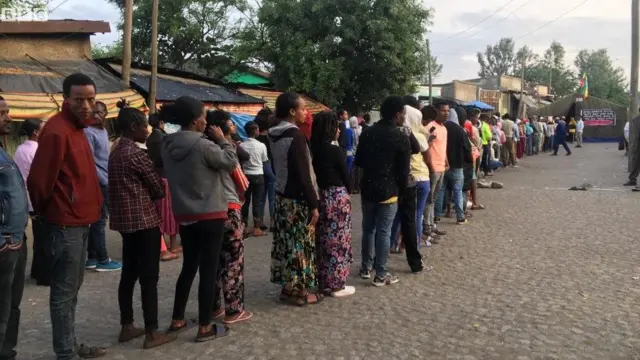 Milolongo mirefu ya wapiga kura imeshuhudiwa Sidama mapema leo alfajiri