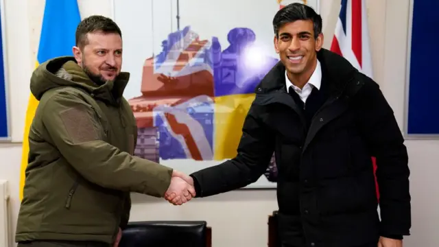 Володимир Зеленський та Ріші Сунак