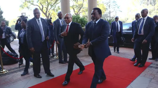 Au sortir de la rencontre avec son homologue congolais, le président Jacob Zuma n'a pas caché sa satisfaction