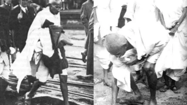 Gandhi at Dandi March