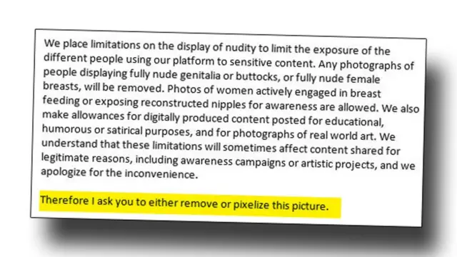 Mensaje que el diario Aftenposten recibió en Facebook