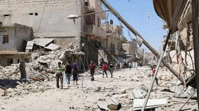 Mji wa Aleppo unavyoonekana hivi sasa