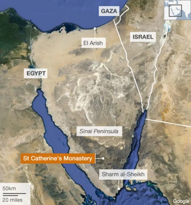 ንሲናይ ዘርእይ ካርታ