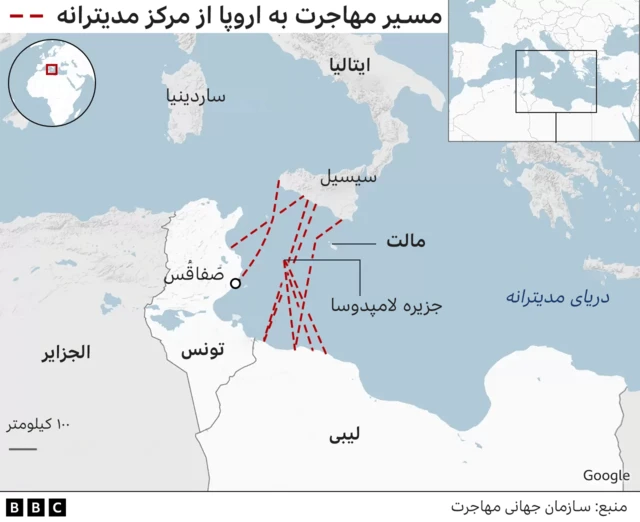 مسیرهای مهاجرت به اروپا
