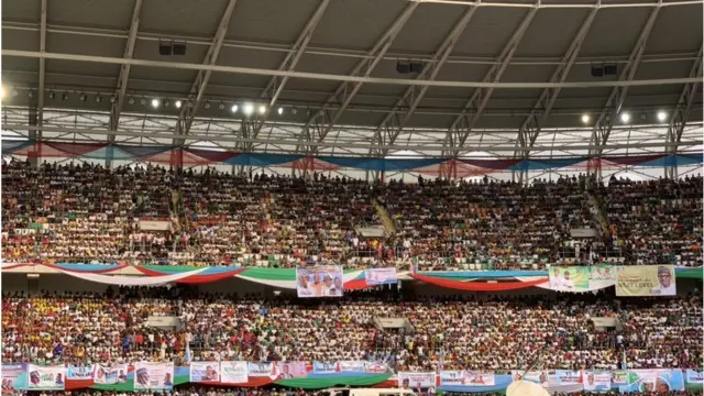 Filin wasa na jihar Akwa IBom inda Shugaba Buhari ya kaddamar da yakin neman zabensa