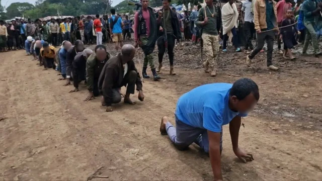 Namoota hidhattoonni Faannoo dararaa jiran