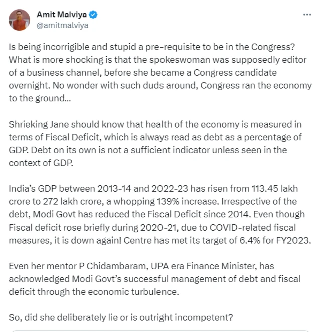 अमीत मालवीय ट्वीट