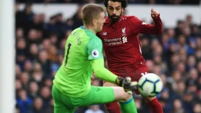 Mohammed Salah in action